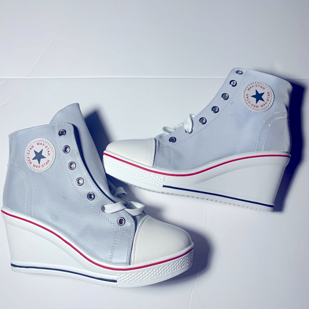 Max Star Shoe Youth Size 9 White and Red